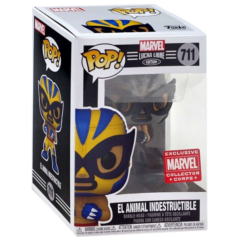 Funko Pop! Marvel Lucha Libre – El Animal Indestructible (Wolverine) #711